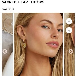 Brand new untamed petals sacred hearts earrings. Box included.